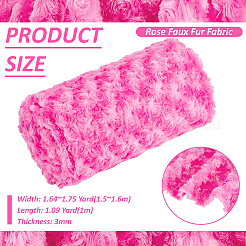 1 Stück Polyester-Plüschstoff&nbsp;AJEW-BC0009-99C