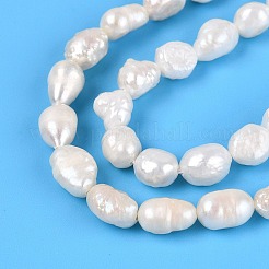 Perles de perles de keshi baroques naturelles&nbsp;PEAR-N031-01E