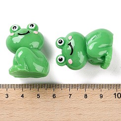 Figurines de grenouille 3d en résine mignonnes de dessin animé&nbsp;LS-RESI-Z024-01D