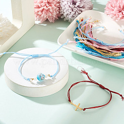 20 Stück 5 Farben Polyesterschnur geflochtene Armbandherstellung&nbsp;AJEW-TA00046