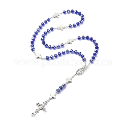 Colliers de perles de chapelet en verre&nbsp;NJEW-TA00080