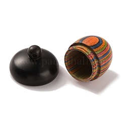Colgantes de joyería de caja de bellota de madera&nbsp;X-WOOD-WH0022-06C