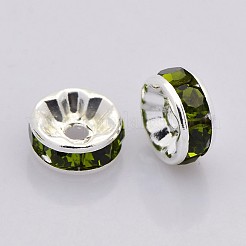 Perline distanziatori strass in ottone&nbsp;RB-A014-Z10mm-09S-NF