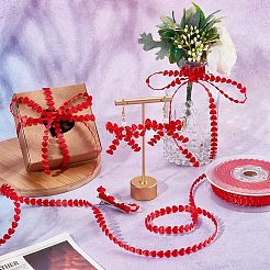 Ruban coeur en polyester&nbsp;OCOR-WH0079-04A