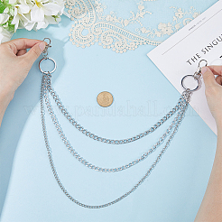 1 Stück gedrehte Kette aus Legierung&nbsp;AJEW-CY0002-25P