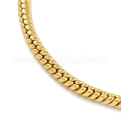 2.5 mm runde Schlangenkettenarmbänder aus Messing im europäischen Stil zur Schmuckherstellung&nbsp;BJEW-P338-01G