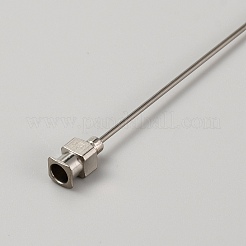Dosiernadel aus Edelstahl 304 mit stumpfer Spitze und Luer-Lock aus Messing&nbsp;FIND-WH0422-19H
