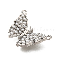 Pendenti in ottone placcati a forma di farfalla&nbsp;KK-I716-16P
