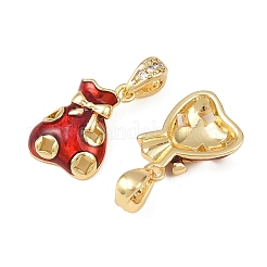 Pendentifs en laiton zircone cubique&nbsp;KK-B161-10G