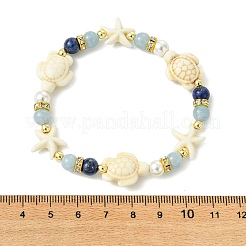 Braccialetti elasticizzati da donna con perle di conchiglia&nbsp;BJEW-JB13898-01