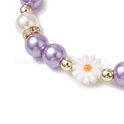 10 Stück 10 Farben verstellbare Kunstperlen-Armband-Sets für Frauen und Mädchen&nbsp;BJEW-JB111345