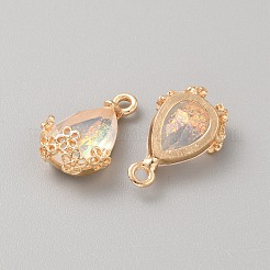 Tropfenanhänger aus Harz&nbsp;RESI-WH0035-55G