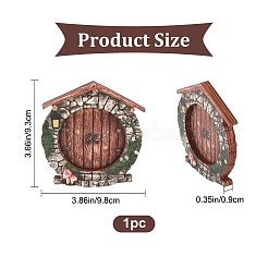 Decoraciones de exhibición de puertas de madera&nbsp;AJEW-WH0299-47