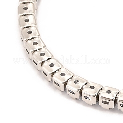 Verstellbare Tennisarmbänder aus Messing mit Mikropavé und Zirkonia&nbsp;BJEW-F416-04P