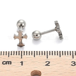 Anlaufgeschützte 201 Edelstahl Barbell Knorpel Ohrringe&nbsp;EJEW-R147-31