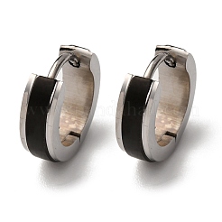 Orecchini a cerchio in acciaio inossidabile 304&nbsp;EJEW-D331-19A-PB