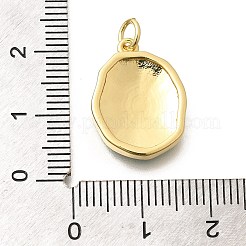Pendentifs en laiton émaillé de placage de crémaillère&nbsp;KK-L225-029G-05