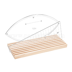 Portaoggetti per righello trapuntato in legno personalizzato&nbsp;ODIS-WH0030-102A-01