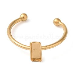 Componentes de anillo de puño abierto de acero inoxidable 304 con recubrimiento iónico (IP)&nbsp;X-STAS-I306-02G