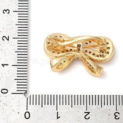 Micro pavé di ottone trasparente cubic zirconia piegato su fermagli&nbsp;LS-KK-G505-29G