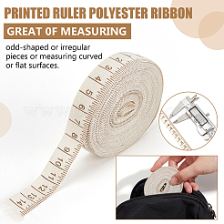 10 Yard bedrucktes Lineal-Polyesterband&nbsp;OCOR-WH0070-147