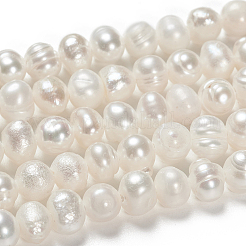 Grado de hebras de perlas de agua dulce cultivadas naturales&nbsp;SPPA001Y-1A