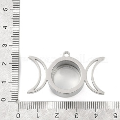 Ciondoli con medaglione in acciaio inossidabile 304&nbsp;STAS-S132-14P-02