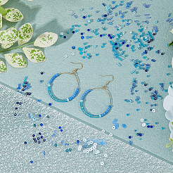 Kit de fabrication de bijoux à faire soi-même avec des paillettes en plastique et des perles de rocaille&nbsp;DIY-DC0002-85C