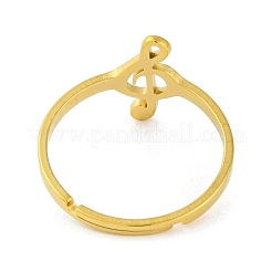 201 verstellbarer Edelstahlring für Damen&nbsp;RJEW-D082-01C