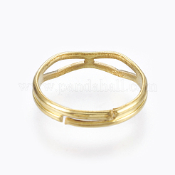 Verstellbare Messing-Fingerringe&nbsp;RJEW-F086-01G