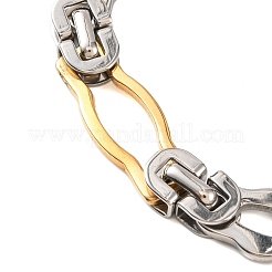 201 bracelets à maillons en acier inoxydable&nbsp;BJEW-B078-113GP