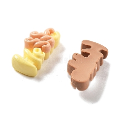 Cabochons en résine de la série de mini dessins animés mignons&nbsp;CRES-I037-05C