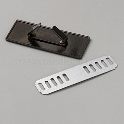 Etichette rettangolari vuote in lega&nbsp;FIND-WH0173-409D-B