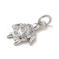 Pendenti in zirconi cubici trasparenti in micro pavè di ottone&nbsp;LS-KK-U046-02P-07
