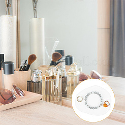 Gesso unregelmäßige Schmuck-Präsentationsplatte&nbsp;DJEW-WH0015-97A
