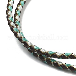 Fabrication de colliers tressés en cordon polyester&nbsp;MAK-L043-03G-11