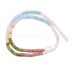 Opalit- und Wassermelonensteinglas&nbsp;G-Z135-C01-2x4mm