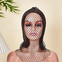 1 Stück Polyester-Fascinator-Gesichtsschleier aus Netzgewebe&nbsp;OHAR-FG0001-05C