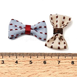 Polyester-Schleife mit aufnähbaren Polka-Dot-Verzierungen&nbsp;DIY-C085-10