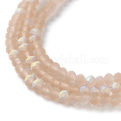 Chapelets de perles en verre imitation jade&nbsp;EGLA-A034-T2mm-MB20