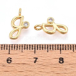 Adornos de latón micropavé de circonia cúbica&nbsp;KK-N263-97G-G