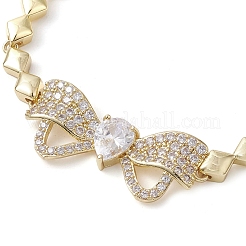 Laiton lien bowknot bracelets&nbsp;BJEW-D039-45G