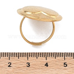 Anelli aperti con polsino in acciaio inossidabile 304&nbsp;RJEW-F202-02B-G