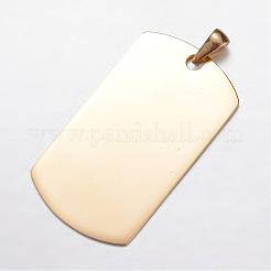 Ionenplattierung (IP) 304 Edelstahlanhänger&nbsp;STAS-G077-01G