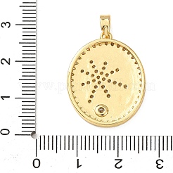 Messing Micro Pave Strass Anhänger&nbsp;KK-Z161-01G-02