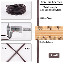 5 m cordon en cuir de vachette&nbsp;WL-GF0001-29A-02