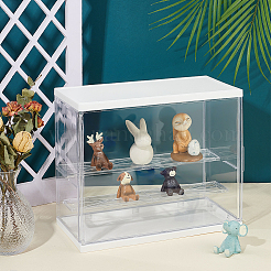 Zusammengebaute rechteckige Acryl-Actionfiguren-Displayboxen&nbsp;ODIS-WH0017-096B