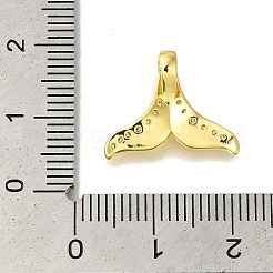 Pendentif en laiton plaqué en forme de queue de poisson&nbsp;KK-H485-29G
