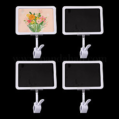 Durchsichtige rechteckige Fotohalter mit Memo-Clips aus PVC&nbsp;AJEW-WH0248-814