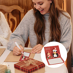 18 Beutel 3 Farben Weihnachtspapier Glückwunschkarte&nbsp;DIY-TA0013-84